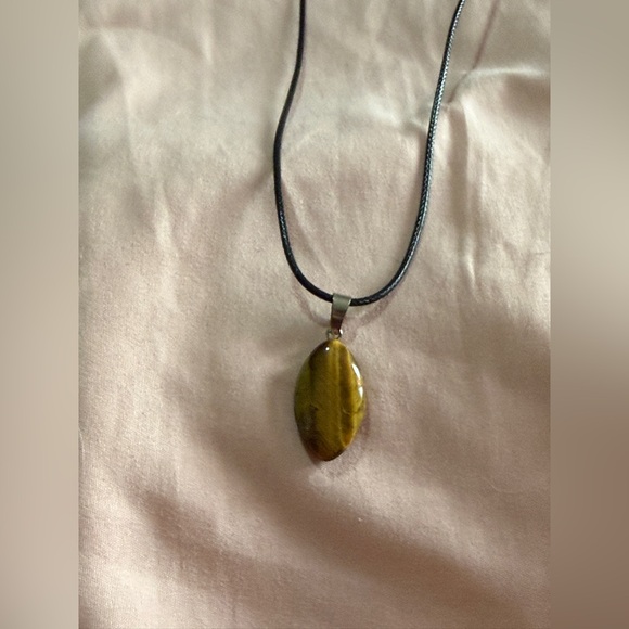 Polished Rock Pendant Necklace - Picture 4 of 4